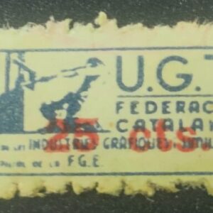 AFINET 1109 US. 25 CTS AZUL FEDERACIO CATALANA.
