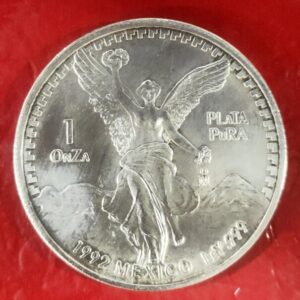 MEXICO. AÑO 1992. 1 ONZA PLATA LIBERTAD. PESO 31.10 GR