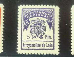ARROYOMOLINO DE LEÓN (HUELVA). EDIFIL N/C. LOTE DE TRES SELLOS MUNICIPALES.40
