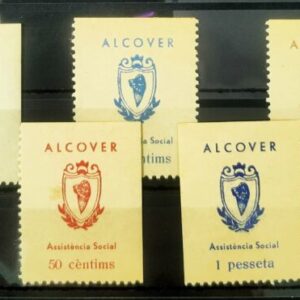 ALCOVER ( TARRAGONA). EDIFIL 5/9 *. ASSISTENCIA SOCIAL.