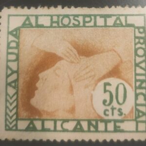 ALICANTE. EDIFIL 52 *. 50 CTS AYUDA AL HOSPITAL DE SANGRE