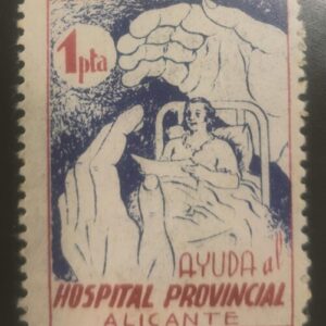 ALICANTE. EDIFIL 54 * 1 PTA AYUDA AL HOSPITAL DE SANGRE.