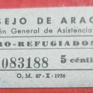 ARAGON. EDIFIL 1 *. 5 CTS NEGRO S AZUL CONSEJO DE ARAGON