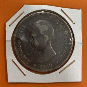 AÑO 1889.5 PTAS PLATA " ALFONSO XIII " MP.M PESO 24,6 GR