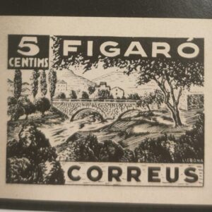 FIGARO (BARCELONA). EDIFIL SH7A * 5 CENTIMOS NEGRO IMPOST DE GUERRA