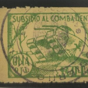SEVILLA. EDIFIL 128 US. 1 PTA VERDE SUBSIDIO AL COMBATIENTE.