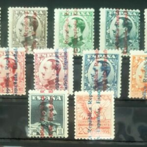 EDIFIL 593/603 ** ALFONSO XIII SOBRECARGA REPÚBLICA ESPAÑOLA.