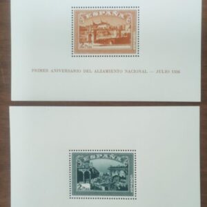 EDIFIL 836/37 * I ANIVERSARIO ALZAMIENTO NACIONAL. VALOR CATÁLOGO 135 €