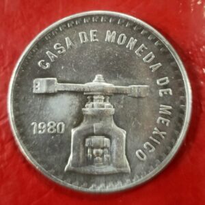MEXICO. AÑO 1980. 1 ONZA PLATA "CASA DE LA MONEDA". PESO 33,6 GR