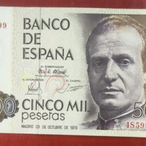 EDIFIL 478a. 5000 PTAS 23 DE OCTUBRE DE 1979 SIN CIRCULAR.
