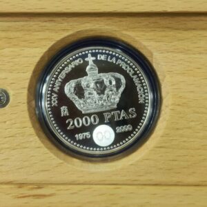AÑO 2000 . 2 000 PTAS PLATA XXV AVIVERSARIO PROCLAMACION ... PESO 27 GR