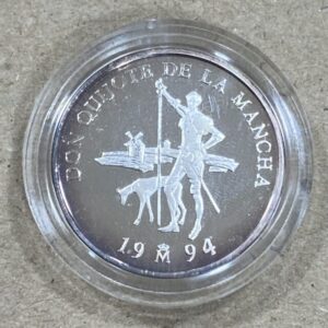 AÑO 1994 1  ECU PLATA " CERVANTES - DON QUIJOTE " PESO 6,72 GR