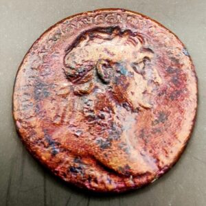 AÑO 98/117 D.C. TRAJANO.AS. PESO 10,7 GR