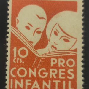 AFINET 1839 *. 10 CTS ROJO PRO CONGRESO INFANTIL