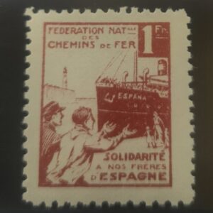 AFINET 2091 *. 1 FR ROJO SOLIDARITÉ A NOS FRERES D ESPAGNE