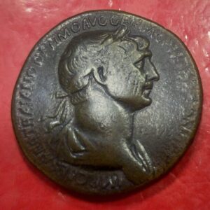 AÑO 107 D.C. TRAJANO. SESTERCIO. PESO 23,9 GR