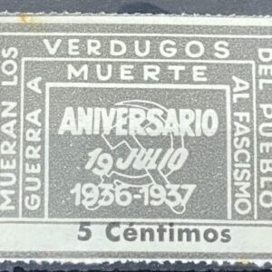AFINET 1941 * 5 CTS GRIS VERDUGOS MUERTE.......