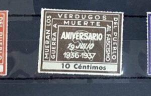 AFINET 1926 * 1936 * 1953 *. LOTE DE TRES VIÑETAS REPUBLICANAS VERDUGOS MUERTES.
