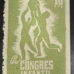 AFINET 1848 * 10 CTS VERDE MANZANA " PRO CONGRES INFANTIL "