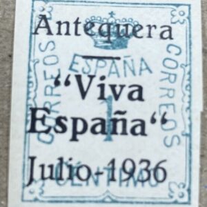 ANTEQUERA ( MALAGA ). EDIFIL 1 CT VERDE NO EMITIDO
