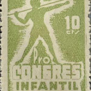 AFINET 1843 * 10 CTS VERDE MANZANA PRO CONGRESO INFANTIL.