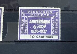 AFINET 1933 * - 1934 * - 1936 * CONJUNTO DE TRES VIÑETAS " VERDUGOS MUERTES..."
