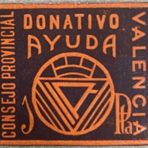 VALENCIA EDIFIL 67 * 1 PTAS NEGRO Y NARANJA BONITO Y RARO SELLO REPUBLICANO
