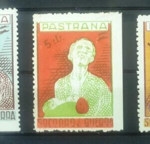 PASTRANA (GUADALAJARA). EDIFIL 1 * -3 * - 5 *. SOCORRO DE GUERRA.