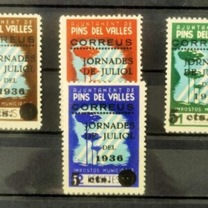 PINS DEL VALLES (BARCELONA). EDIFIL 10/13 *IMPOSTOS MUNICIPALES