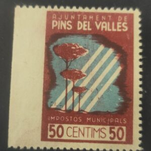 PINS DEL VALLES (BARCELONA). EDIFIL 5 * SMI 50 CTS SIN DENTAR MARGEN IZQUIERDO.