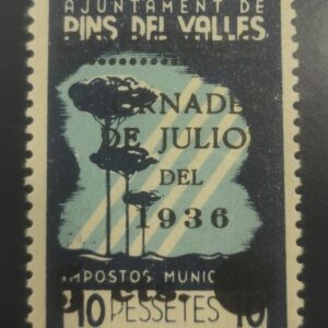 PINS DEL VALLES (BARCELONA). EDIFIL 15 * IMPOSTOS MUNICIPALES.