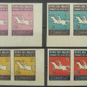 PINS DEL VALLES (BARCELONA). EDIFIL 19s/22s JORNADES DE JULIOL DEL 36....