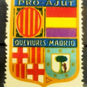 MADRID. EDIFIL 094 *. 25 CTS PRO AJUT - QUEVIURES MADRID.