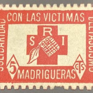 MADRIGUERAS EDIFIL 1* 5 CTS ROJO " SOLIDARIDAD "