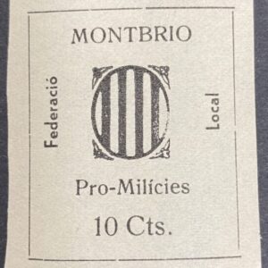 MONTBRIO (TARRAGONA).  EDIFIL 2 * 10 CTS PRO MILICES