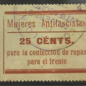 AFINET NO CATALOGADO  25 CTS MUJERES ANTIFASCISTAS.