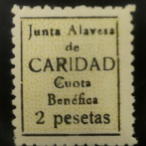 ALAVA. EDIFIL 10 *. 2 PTAS JUNTA DE CARIDAD.