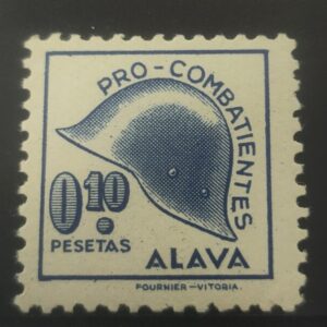 ALAVA. EDIFIL 17 *. 010 PTAS AZUL PRO COMBATIENTES.