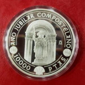 AÑO 1999. AÑO JUBILAR COMPOSTELANO. 10.000 PTAS PLATA. PESO 168,75 GR