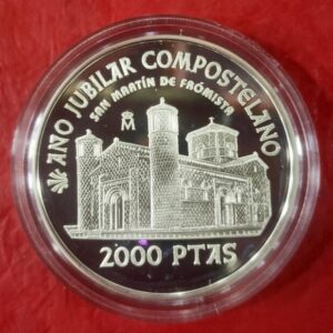 AÑO 1999. 2000 PTAS PLATA AÑO JUBILAR COMPOSTELANO. PESO 27 GR