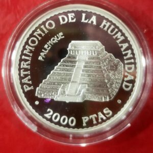 ESAÑO 1996. 2000 PTAS PLATA PATRIMONIO DE LA HUMANIDAD. PESO 27 GR