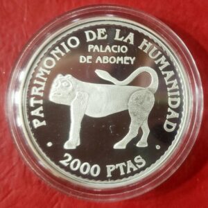 AÑO 1997. PATRIMONIO DE LA HUMANIDAD. 2000 PTAS PLATA. PESO 27 GR