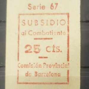 BARCELONA. EDIFIL 104 * 25 CTS CARMÍN S GRIS.