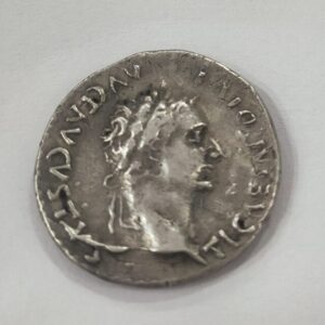AÑO 16 D.C. TIBERIO. DENARIO FORRADO. PESO 2,5 GR