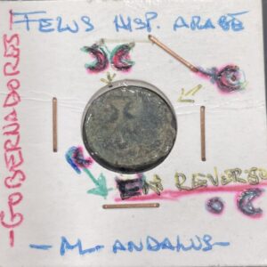 PERIODO HISPANO ARABE (AL ANDALUS). FELUS.  PESO 3,1 GR