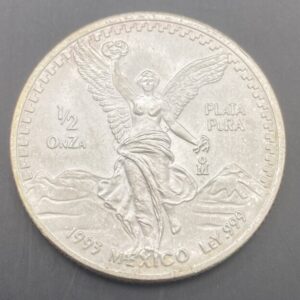 MEXICO AÑO 1993 1/2 ONZA PLATA PURA " LIBERTAD " PESO 15,6 GR
