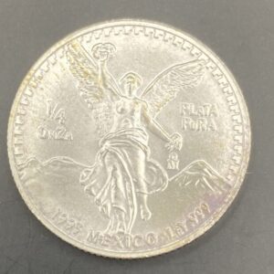 MEXICO AÑO 1993 1/4 ONZA PLATA PURA LIBERTAD PESO 7,8 GR