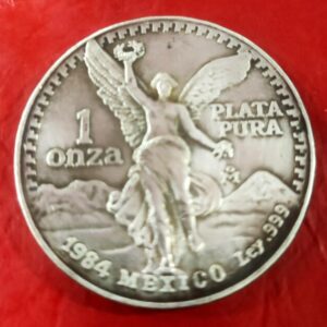 MEXICO. AÑO 1984. 1 ONZA PLATA PURA. PESO 31,2 GR