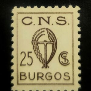 BURGOS. EDIFIL 41 *. 25 CTS CASTAÑO C.N.S