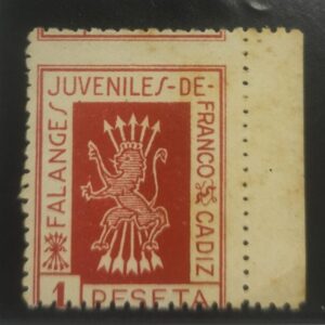 CADIZ. EDIFIL N/C *. 1 PTA ROJO FALANGE JUVENILES DE FRANCO